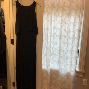 Black Maxi (M)-small back opening-Never Worn